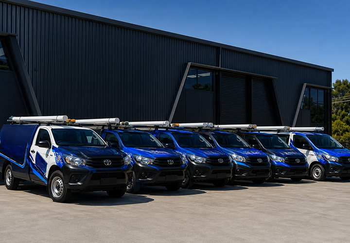 Fleet of Burwood Heights Blocked Drains plumbing vans