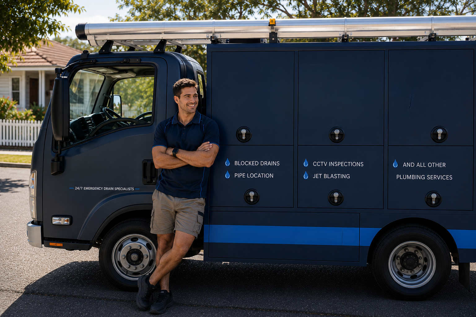 Plumber with Burwood Heights Blocked Drains van